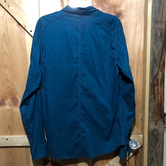 Vintage Red men’s long sleeve button shirt - Picture 2 of 3